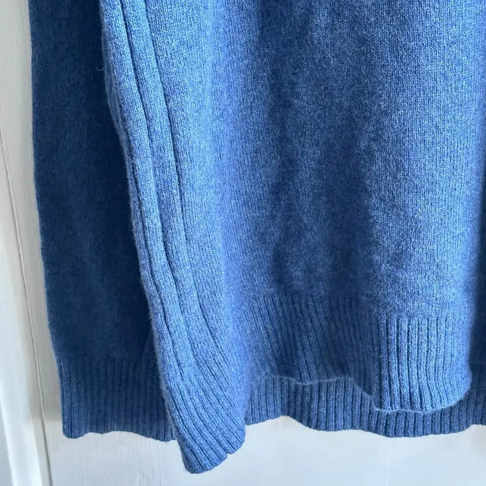 Banana Republic Novara Mock Neck Sweater – Navy Blue – XL – Italian Yarn